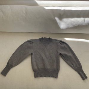 Isabel Marant Étoile Gray Puff Sleeve Sweater